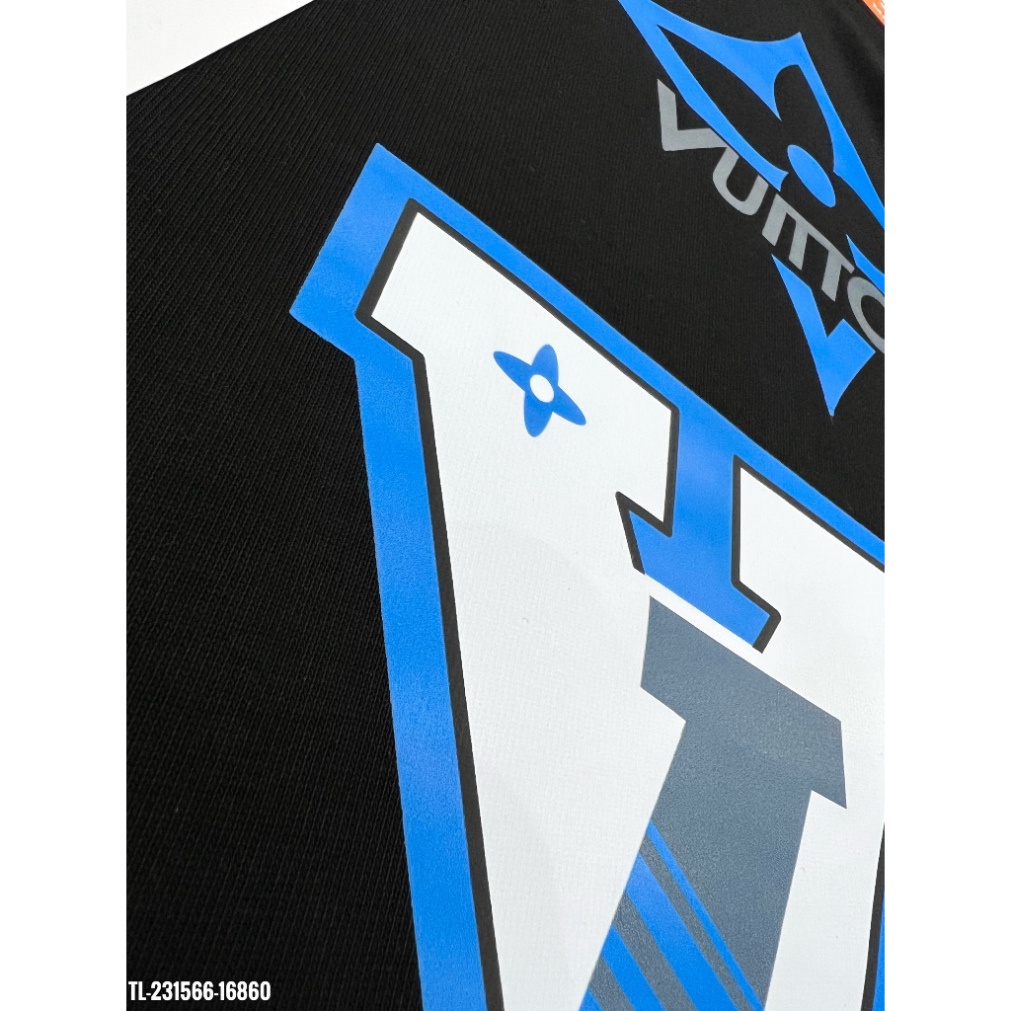 Áo thun LV áo Louis Vuiton Họa tiết Xanh MS14 vải cotton 100%