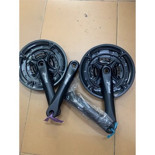 Đùi đĩa prowheel - cốt ổ trục vuông 42-34-24t - màu đen có vành nhựa