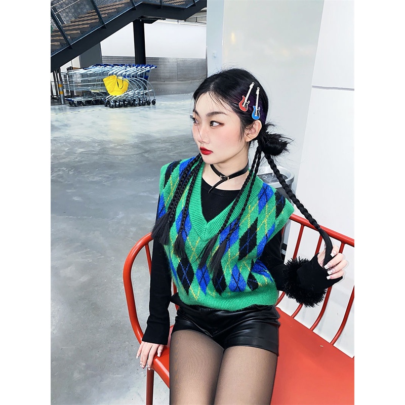 Kẹp Tóc Hình Đàn guitar Nhật Bản y2k Phong Cách punk rock Ngọt Ngào Cá Tính Cho Nữ acc