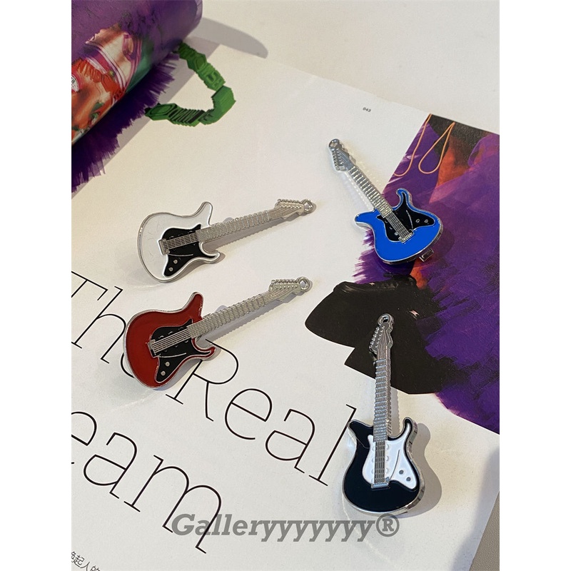 Kẹp Tóc Hình Đàn guitar Nhật Bản y2k Phong Cách punk rock Ngọt Ngào Cá Tính Cho Nữ acc