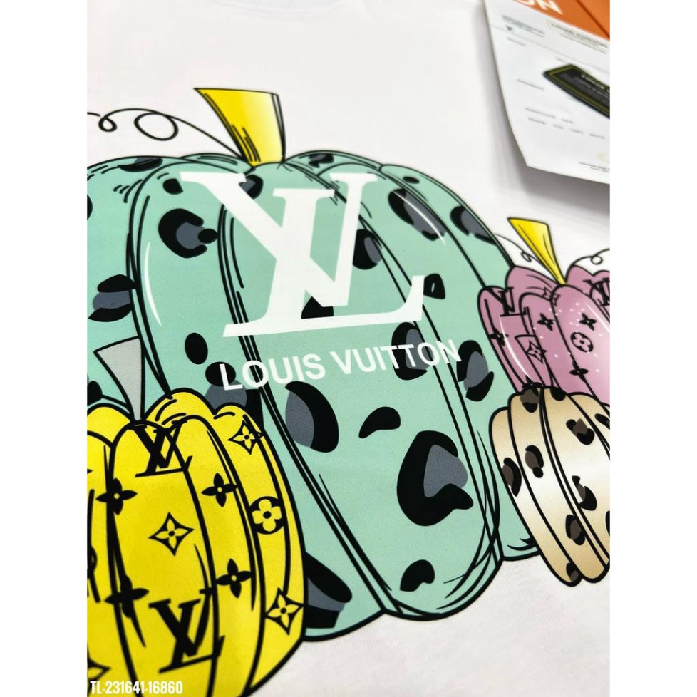 Áo thun LV Áo Louis Vuiton in họa tiết Trái Bí MS02 Vải Cotton 100%