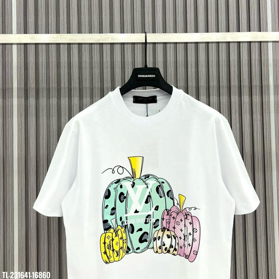 Áo thun LV Áo Louis Vuiton in họa tiết Trái Bí MS02 Vải Cotton 100%