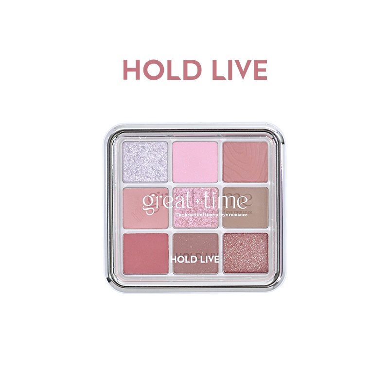 Bảng Phấn Mắt HOLD LIVE Màu Khói Tông Đất Đơn Giản Cho Học Sinh
