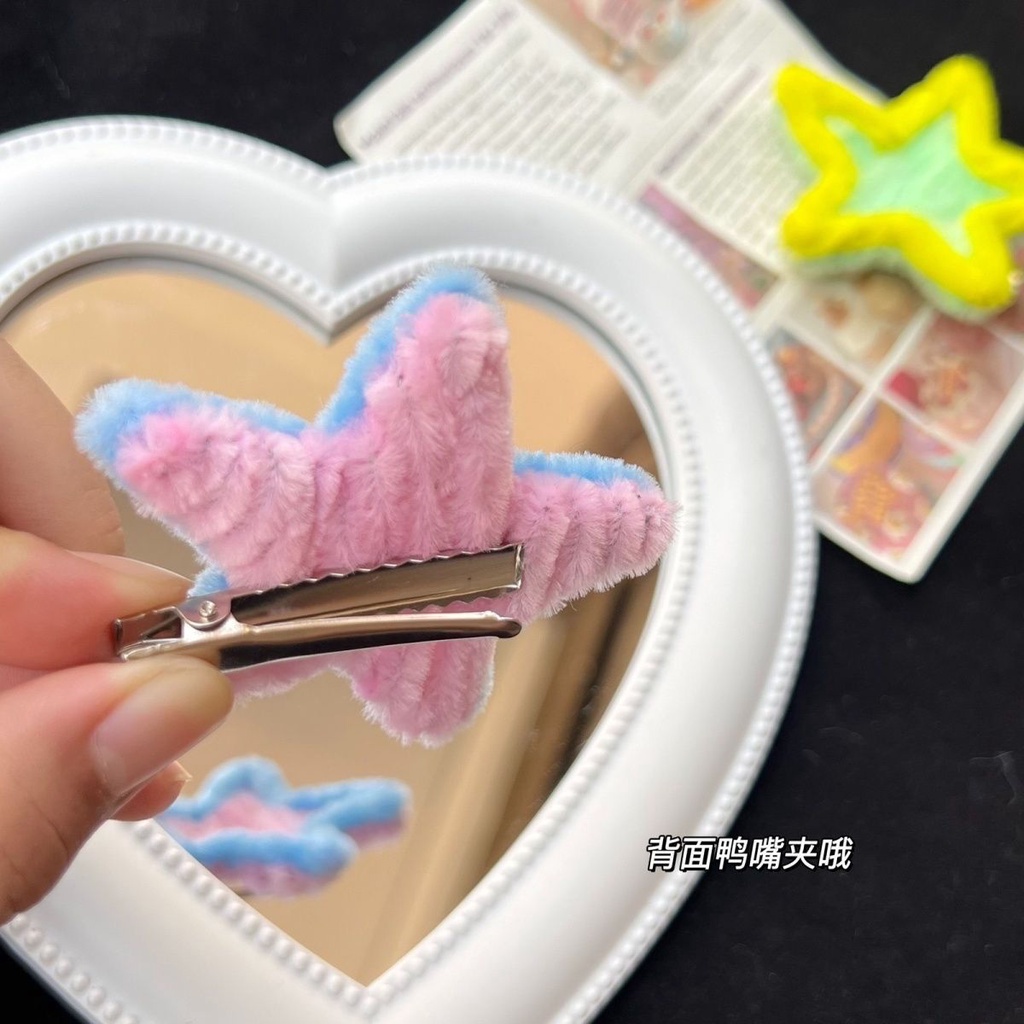 Kẹp Tóc Nữ Hình Ngôi Sao Năm Cánh Y2K Thời Trang Ngọt Ngào