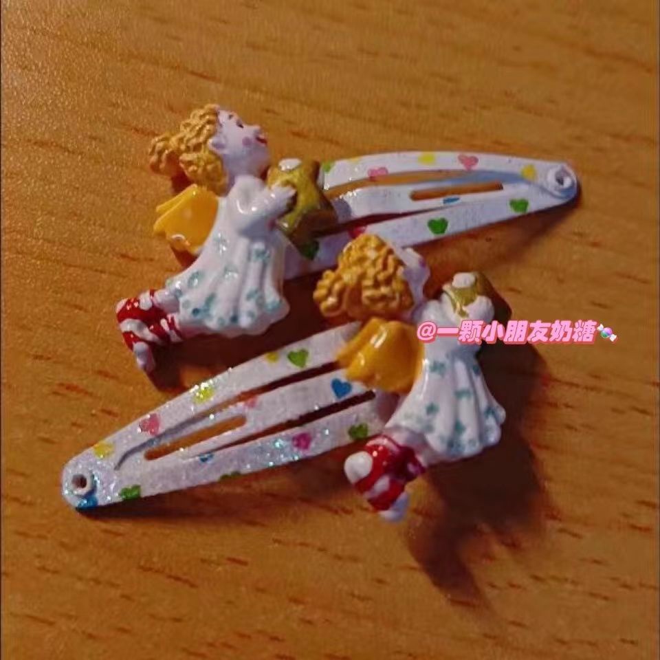 Kẹp Tóc Lấp Lánh Phong Cách Thiên Thần ins Millet y2k Cổ Điển Dễ Thương Cho Nữ