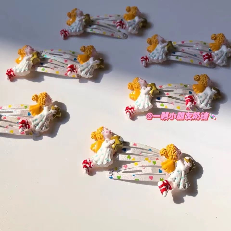 Kẹp Tóc Lấp Lánh Phong Cách Thiên Thần ins Millet y2k Cổ Điển Dễ Thương Cho Nữ