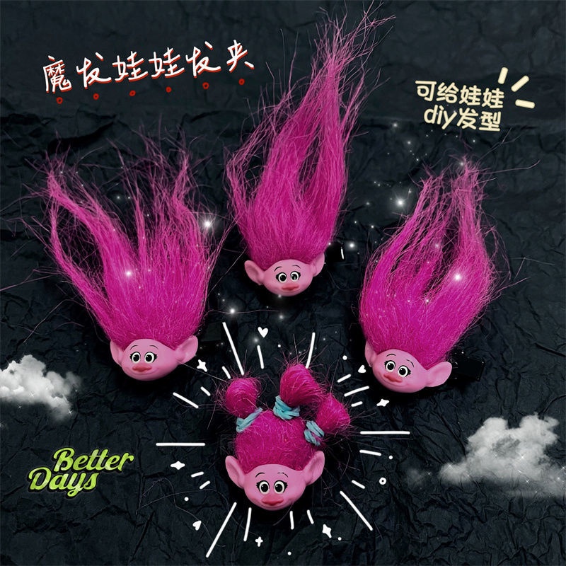 Kẹp Tóc Hình Búp Bê Phong Cách vintage y2K Millet