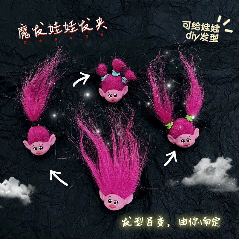 Kẹp Tóc Hình Búp Bê Phong Cách vintage y2K Millet