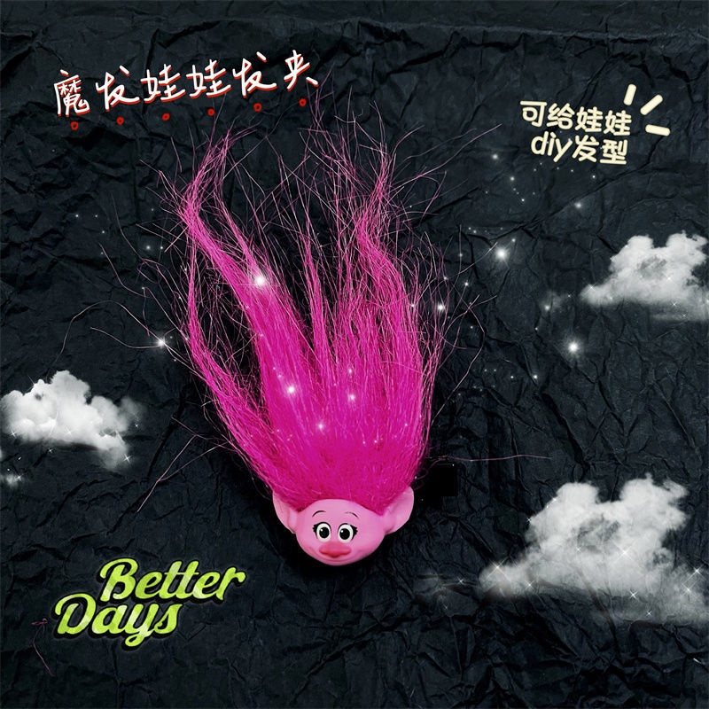 Kẹp Tóc Hình Búp Bê Phong Cách vintage y2K Millet