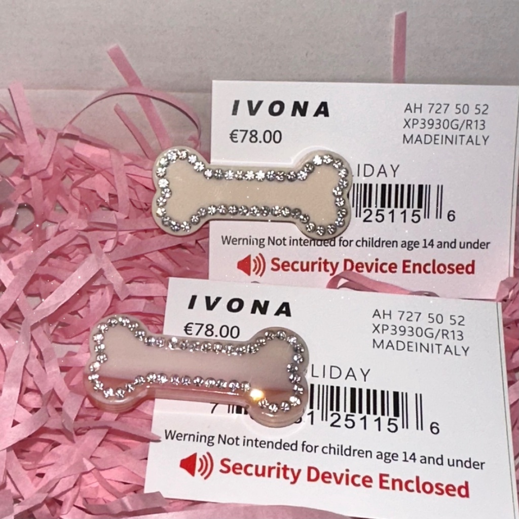 Kẹp Tóc IVONA [Flash Bones] Kẹp Tóc Mỏ Vịt y2k Đính Kim Cương Thủ Công Tinh Tế niche