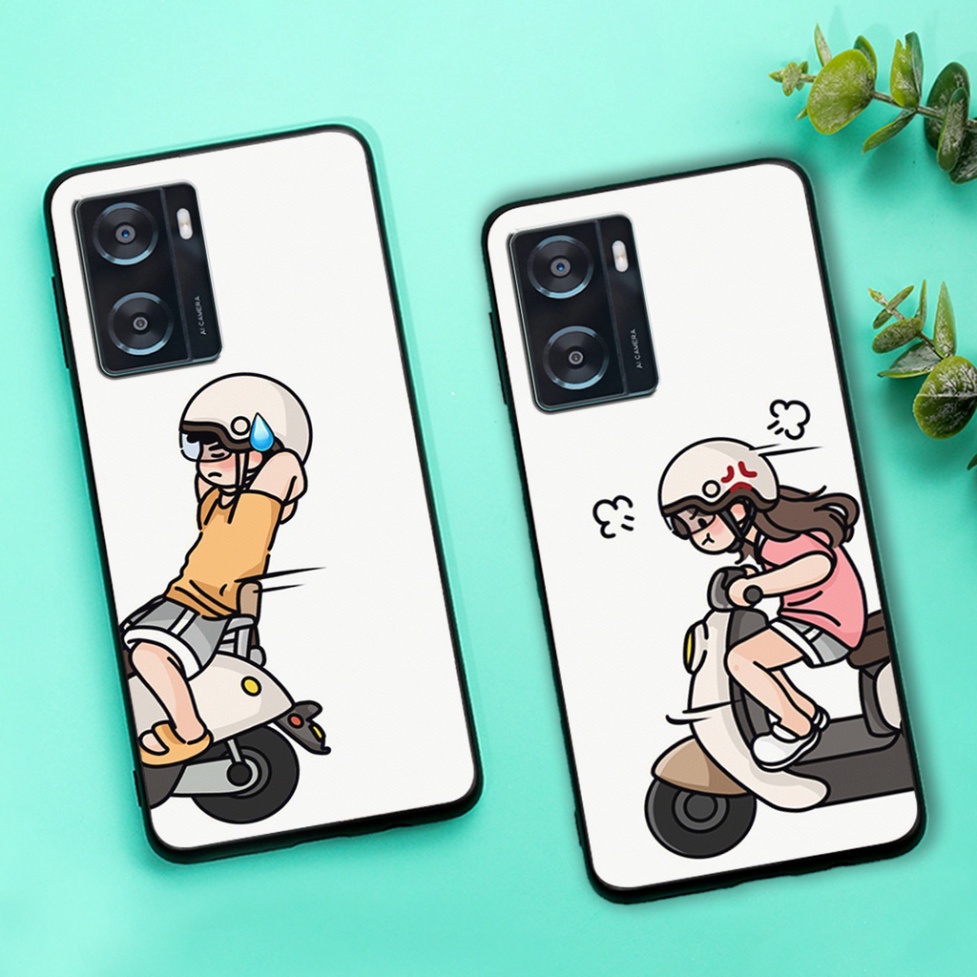 Ốp lưng Oppo A56 /  A57 2022 / A77s / A77 / A94 / A95 / A96 in hình cặp đôi couple đáng yêu dễ thương mẫu mới 2023