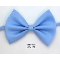 Nơ cài cổ áo màu trơn xinh xắn cho bé