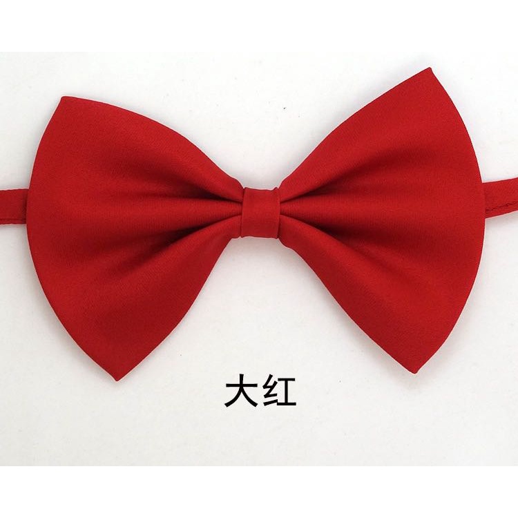 Nơ cài cổ áo màu trơn xinh xắn cho bé