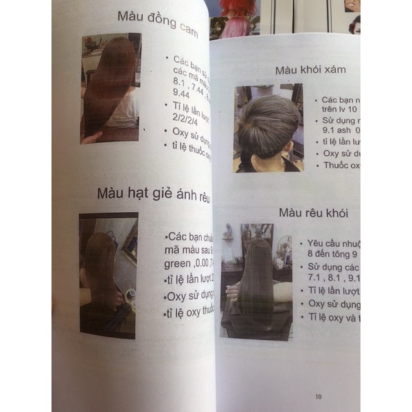 Giáo Trình - Nhuộm Tóc - 100 tuyệt đỉnh màu sắc - nhuộm màu thời trang - nhuộm cân bằng màu