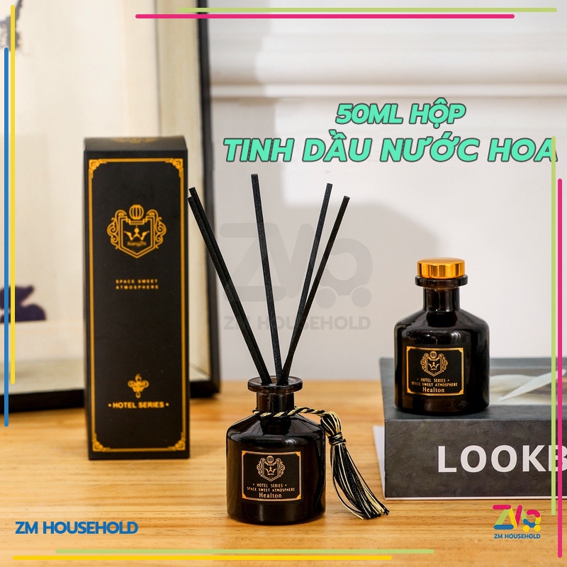 Tinh Dầu Thơm Phòng Thiên Nhiên MAIBA 50ml, Que Gỗ Tự Khuếch Tán Thanh Lọc Khử Mùi Không Khí