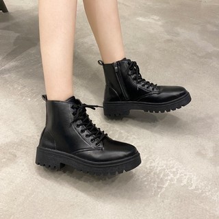 Giày bốt nữ ulzzang khoá kéo cao cấp loại đẹp gd003