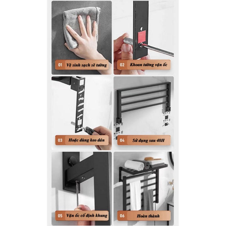 Euro Home - Giá treo khăn sấy khô ERMO Luxurious Towel Rack