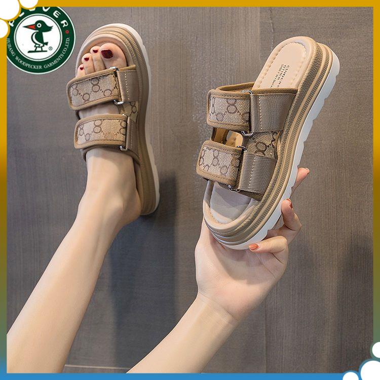 Sandal Đế Dày Thiết Kế Mới Thời Trang Theo Phong Cách Hàn Quốc