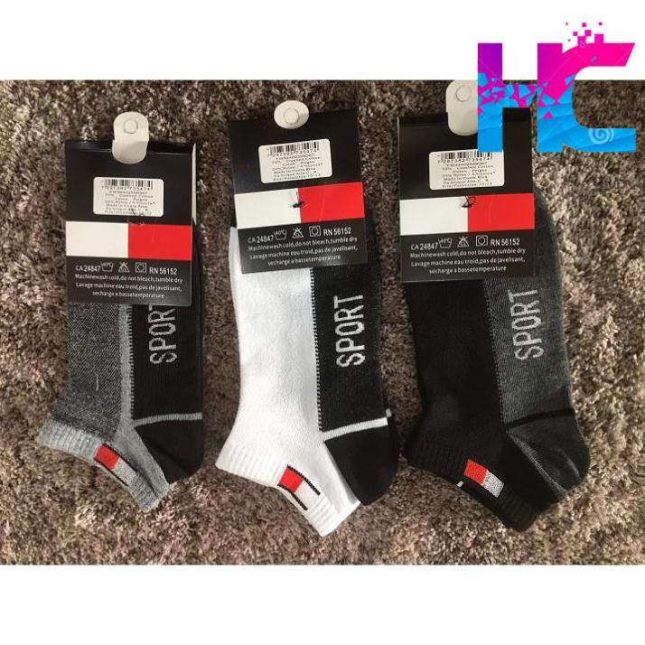 Tất Cổ Ngắn Nam Co Giãn TAT0MY - Tất Nam cotton thấm hút mồ hôi Free size - hang_chuan
