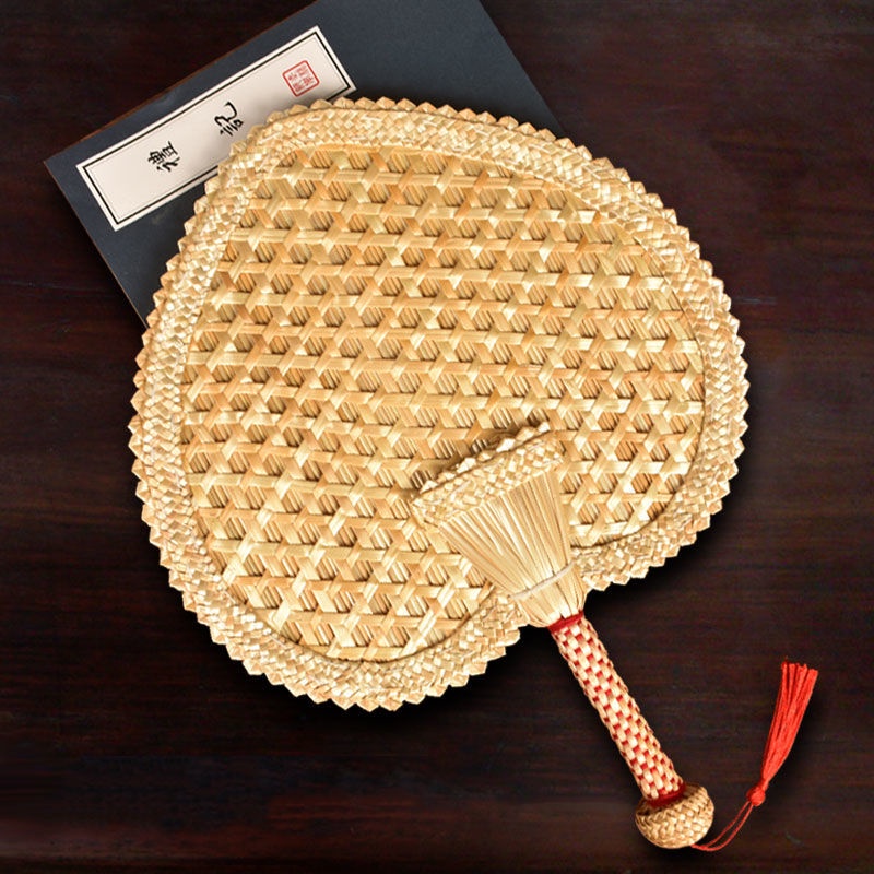 Xiaoxiangfeng Pufan Pufan Quạt Lớn Dệt Tay Thời Trang Mùa Hè Đuổi Muỗi Hình Hoa Hướng Dương fa