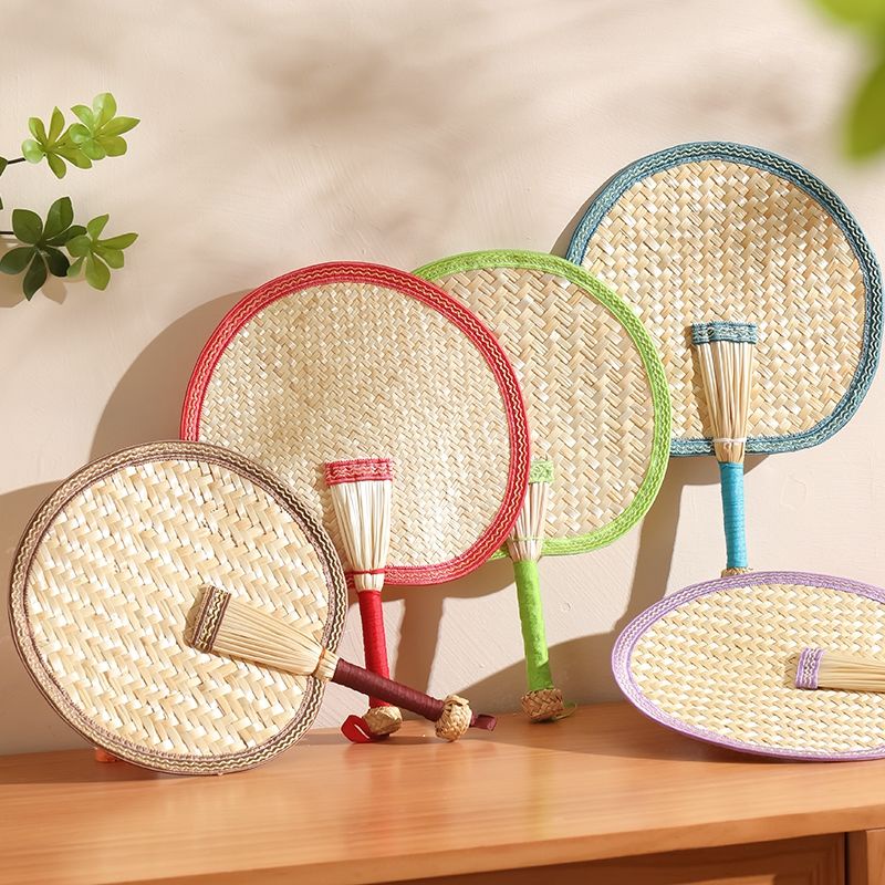 Xiaoxiangfeng Pufan Quạt Dệt Tay Lớn Thời Trang Mùa Hè Chống Muỗi Dành Cho Trẻ Em