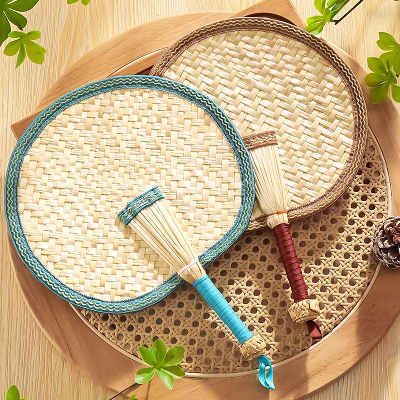 Xiaoxiangfeng Pufan Quạt Dệt Tay Lớn Thời Trang Mùa Hè Chống Muỗi Dành Cho Trẻ Em