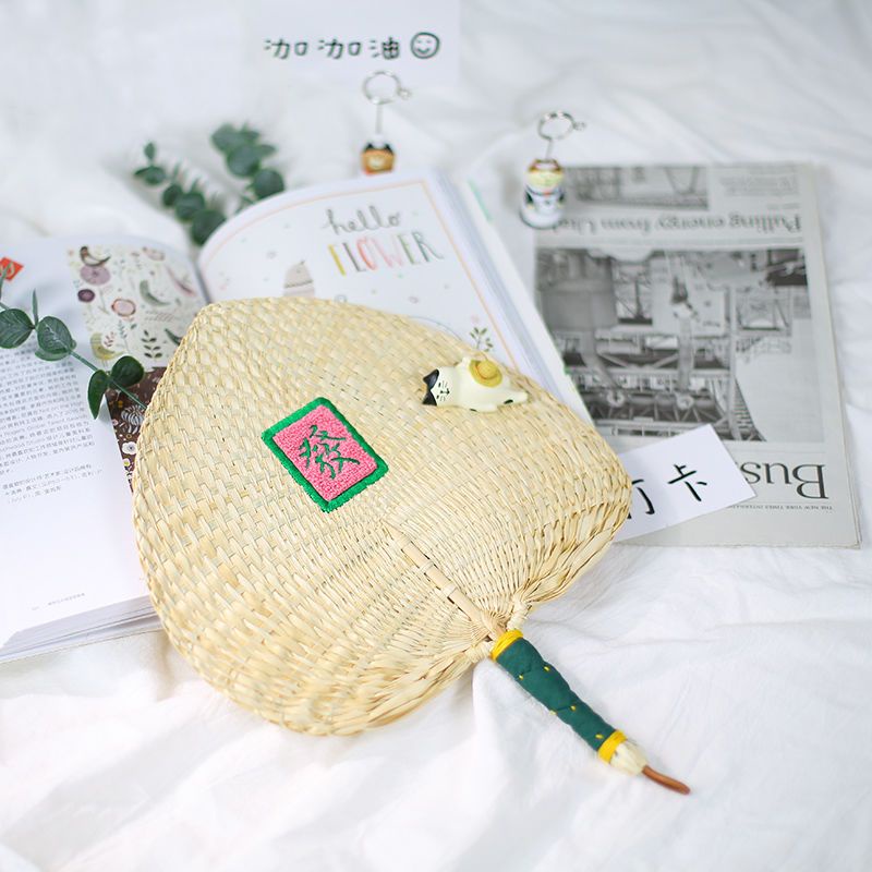 Xiaoxiangfeng Pufan Quạt Tròn Thêu Tay Thời Trang Cổ Điển Mùa Hè Dành Cho Trẻ Em h