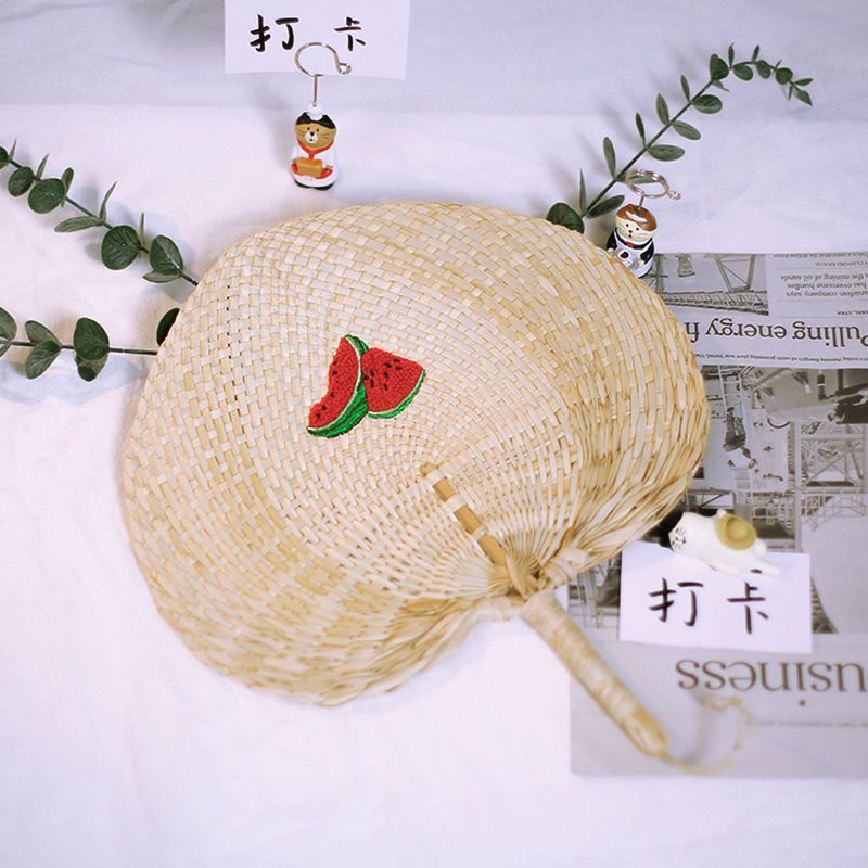 Xiaoxiangfeng Pufan Quạt Tròn Thêu Tay Thời Trang Cổ Điển Mùa Hè Dành Cho Trẻ Em h