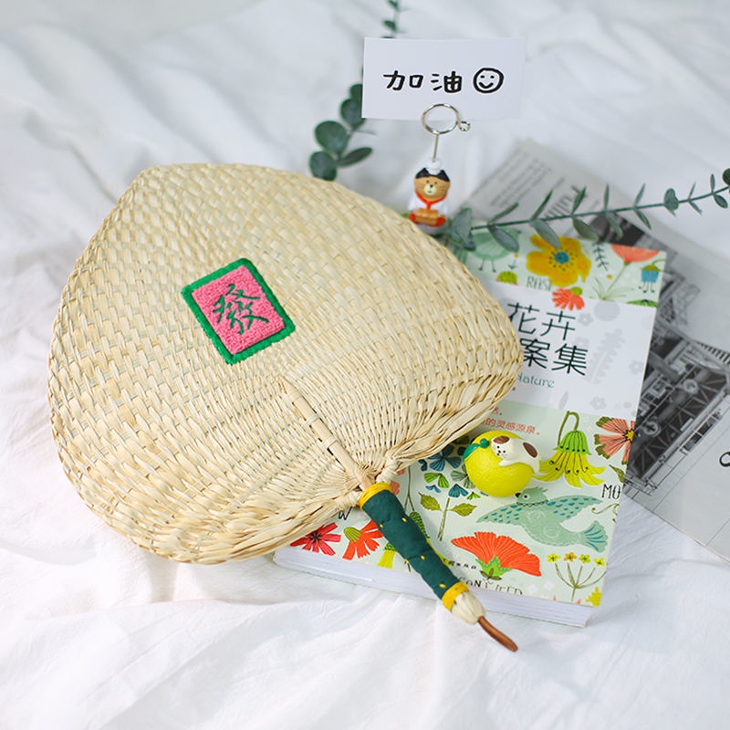 Xiaoxiangfeng Pufan Quạt Tròn Thêu Tay Thời Trang Cổ Điển Mùa Hè Dành Cho Trẻ Em h