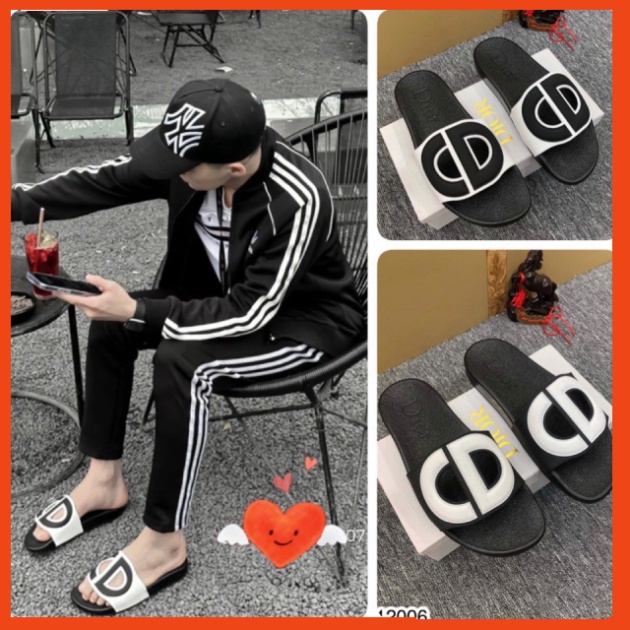 Dép lê nam hình con gà lecoqsportt quai cao su 3 màu chống trơn siêu bền thời trang domiho đi biển cao cấp hottrend 2023