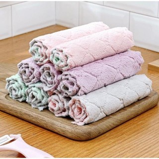 Combo 10 Khăn Lau Bếp Đa Năng 2 Mặ, Thấm Nước Tốt, Dễ Giặt Sạch, Tiết Kiệm Chi Phí (ktl04)