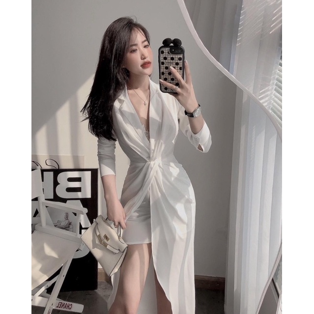 Váy sơ Mi xoắn Eo Sang Chảnh❤️