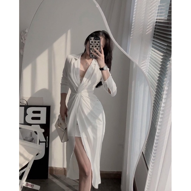 Váy sơ Mi xoắn Eo Sang Chảnh❤️