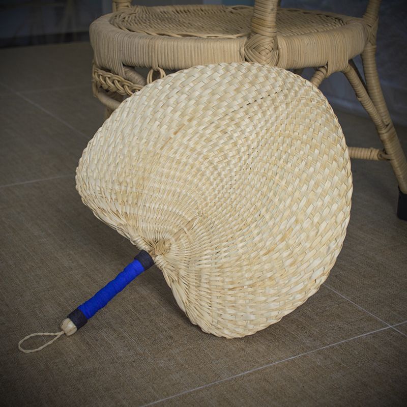 Xiaoxiangfeng Pufan Quạt Lá Cọ Dệt Tay Thời Trang Mùa Hè Cổ Điển Dành Cho Người Lớn Tuổi