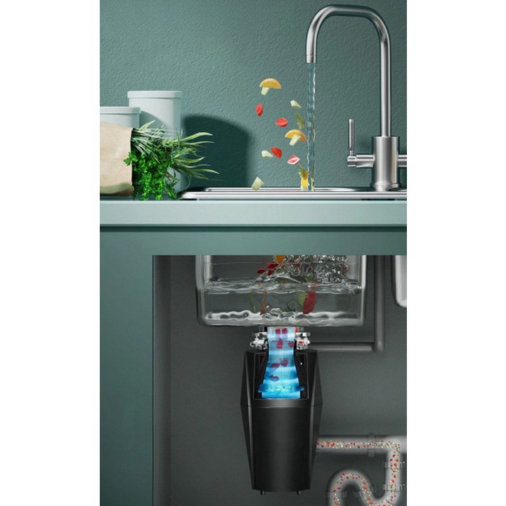 Euro Home - Máy hủy rác, xử lý thực phẩm thải nhà bếp Memoria 650w Garbage Disposal