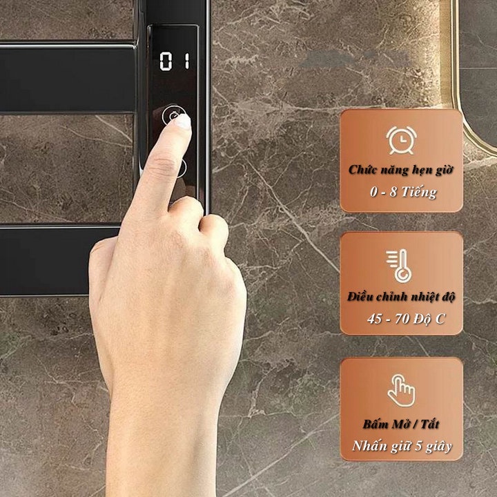 Euro Home - Giá treo khăn sấy khô ERMO Luxurious Towel Rack