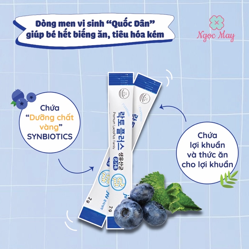 Men vi sinh - men lợi khuẩn tự sinh  - ngừa táo bón giúp trẻ ăn ngon - hấp thụ tốt