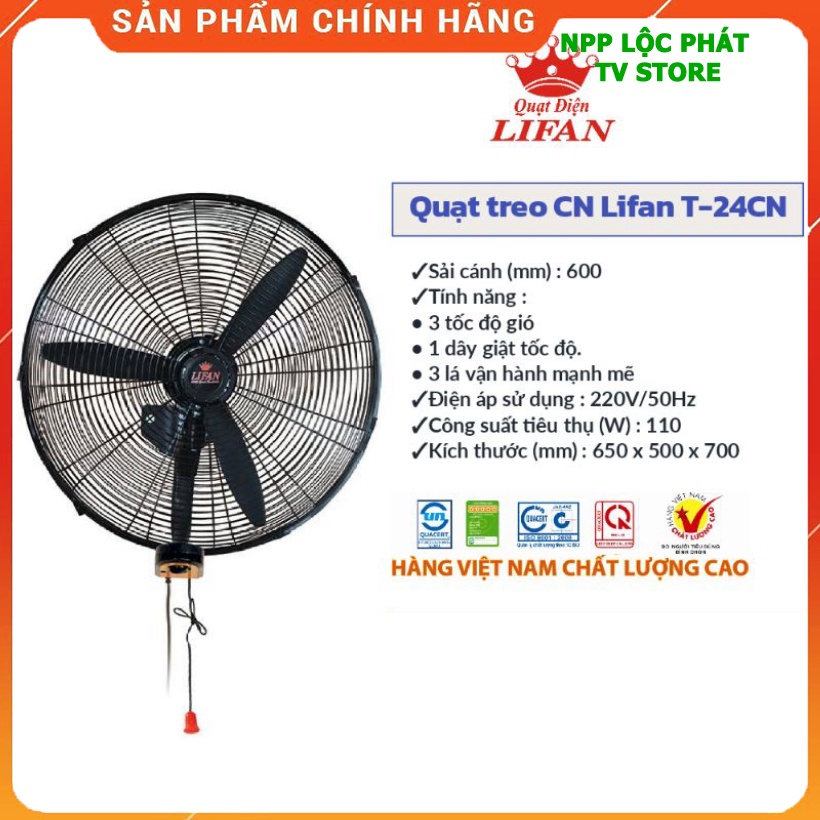 Quạt treo Công Nghiệp LIFAN T-24CN Lifan việt nam