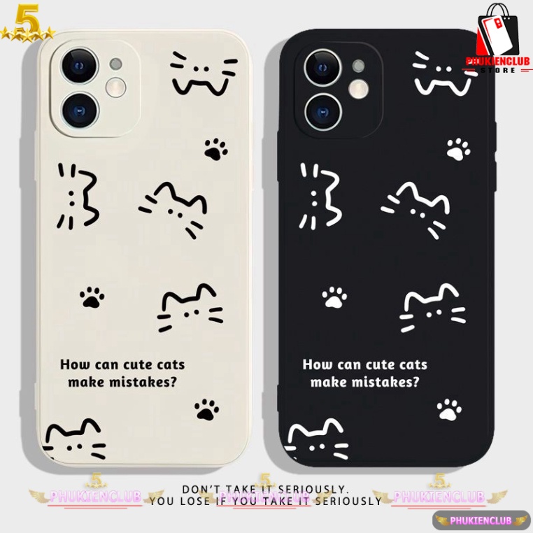pkc176 Ốp lưng laptop TPU Mèo meo Cho iphone 6/6plus/6s/6splus/7/7plus/8/8plus/x/xr/xs/11/12/13/pro/max/plus e2233