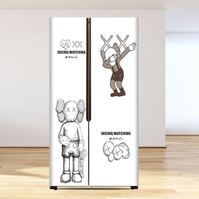 Miếng Dán Trang Trí Tủ Lạnh Toàn Diện Hai Cửa Hai Đầu Sử Dụng Tiện Lợi