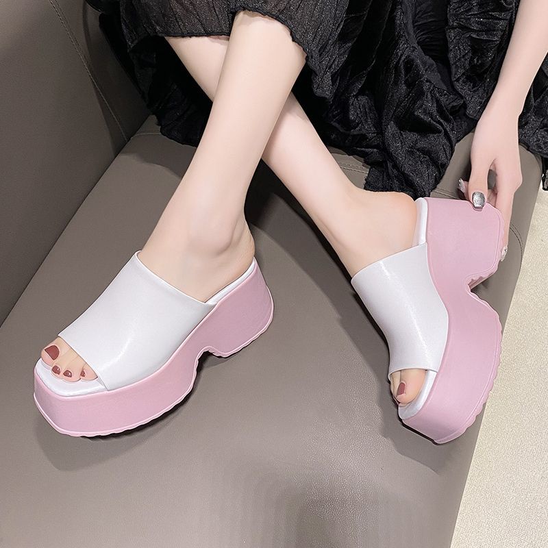 Dép Đế Dày 8 Quai Ngang Thời Trang Nữ Tính