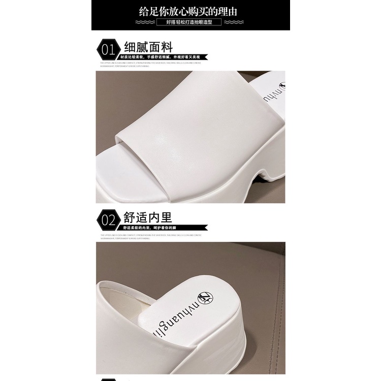 Dép Đế Dày 8 Quai Ngang Thời Trang Nữ Tính