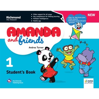 Sách - dtpbooks - new amanda & friends student's book level 1 with sticker & pop out