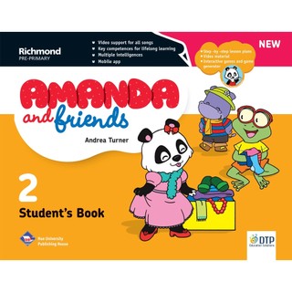 Sách - dtpbooks - new amanda & friends student's book level 2 with sticker & pop out