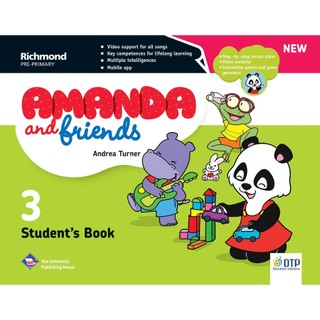 Sách - dtpbooks - new amanda & friends student's book level 3 with sticker & pop out