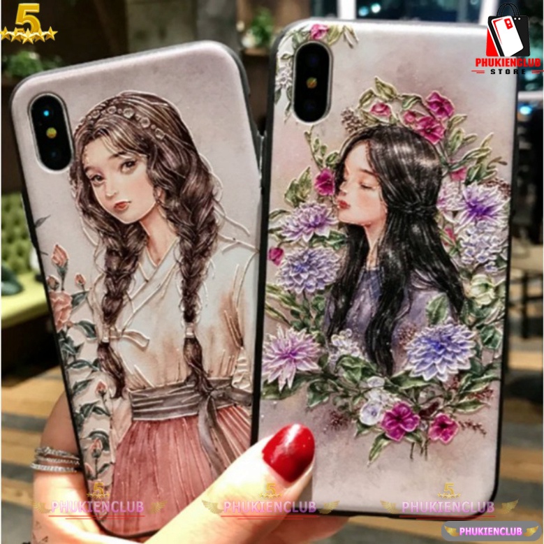 pkc176 Ốp lưng laptop tuyệt phẩm giành riêng cho phái nữ của iPhone đủ phân chia 6/6s/7/8 Plus/X/XS Max/XR/11 Pro Max (a