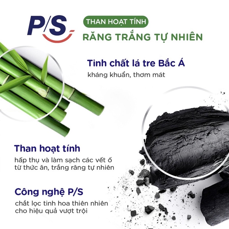 Kem Đánh Răng P/S Bảo Vệ 123 Baking Soda- Hương Thảo/ Than Hoạt Tính/ Muối Hồng 230g