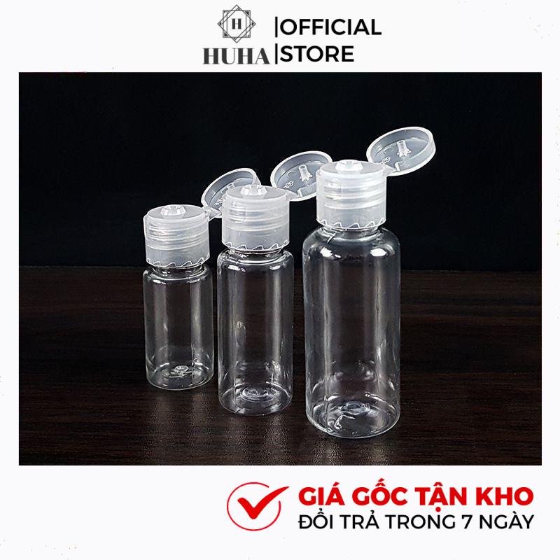 Vỏ Chai Lọ Nhựa Pet Nắp Bật [10ml-300ml] Chiết Gel Rửa Tay, Dầu Gội, Sữa Tắm, Mỹ Phẩm HUHA