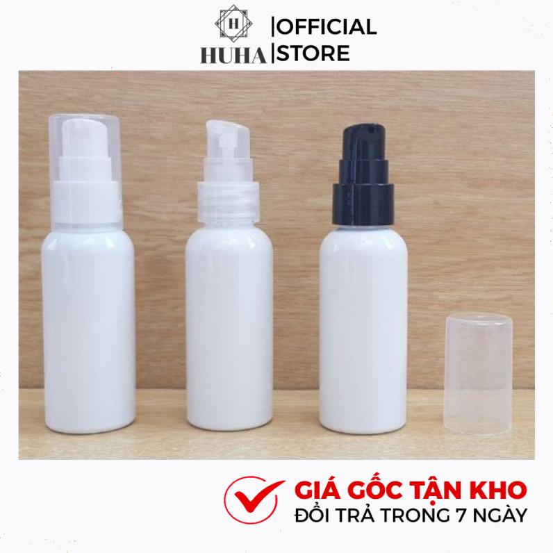 Vỏ Chai Lọ Nhựa PET Xịt Giọt 10ml,15ml,20ml,30ml,50ml,100ml,150ml,200ml,250ml Đựng Sữa Rửa Mặt, Kem Dưỡng, Lotion HUHA