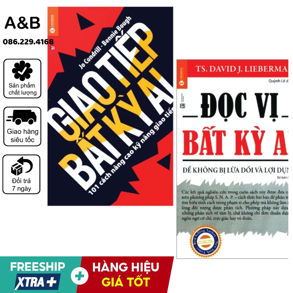 📚 Combo Nghệ Thuật Giao Tiếp: Giao Tiếp Bất Kỳ Ai + Đọc Vị Bất Kỳ Ai | Xả Kho